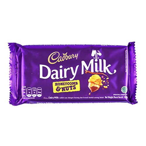 Cadbury Dairy Milk Honeycomb & Nuts - Imported, 165 g