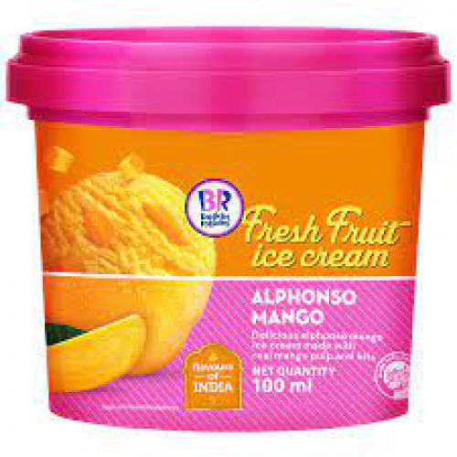 Baskin Robbins Alphonso Mango Ice Cream, 100 ml Cup