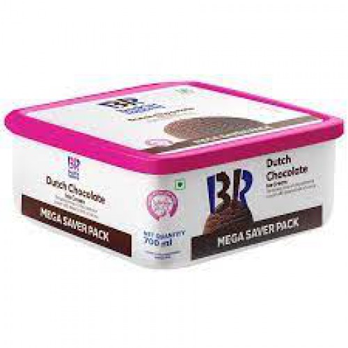 Baskin Robbins Ice Cream - Dutch Chocolate, Mega Saver Pack, 700 ml