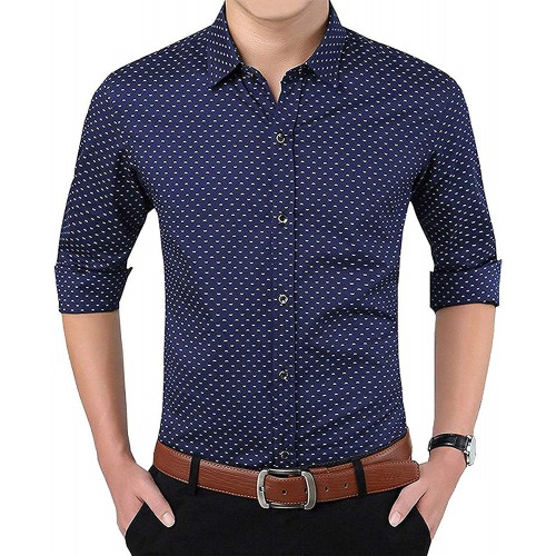 Polk Print Dotted Shirts for Men for Formal Uses