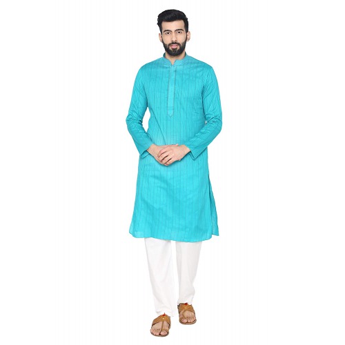 Men's Blended Kurta & Pyjama Set