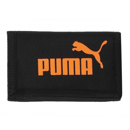 Black & Orange Polyester Unisex Wallet