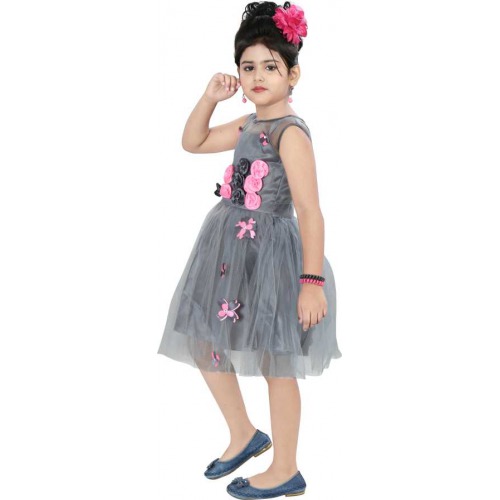 Girls Below Knee Party Dress