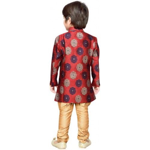 Boys Festive & Party Sherwani and Churidar Set