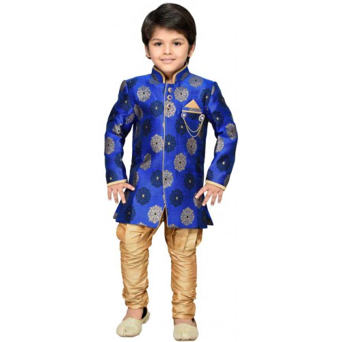 Boys Festive & Party Sherwani and Churidar Set