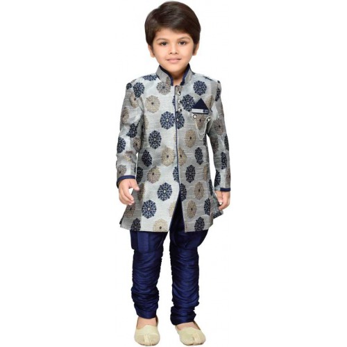 Boys Festive & Party Sherwani and Churidar Set