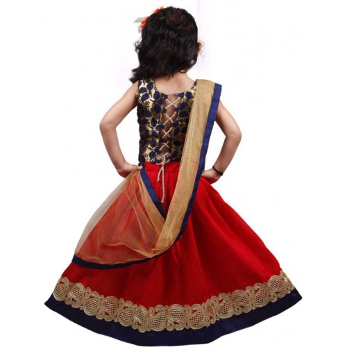 Indi Girls Lehenga Choli Ethnic Wear Embroidered Ghagra Choli