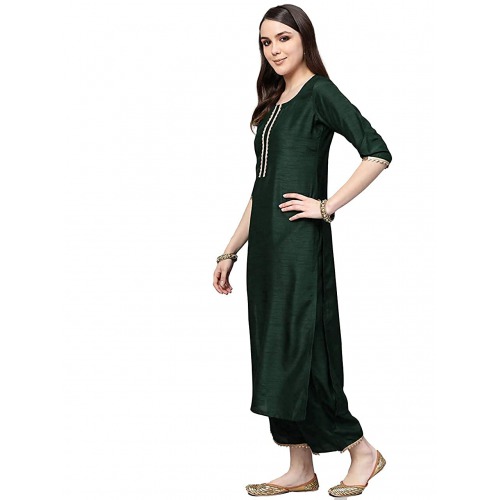 Women's Kurta and Palazzos & Dupatta