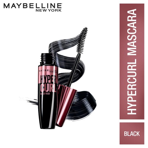 Maybelline New York Hypercurl Mascara Waterproof, Black, 9.2g