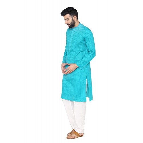 Men's Blended Kurta & Pyjama Set