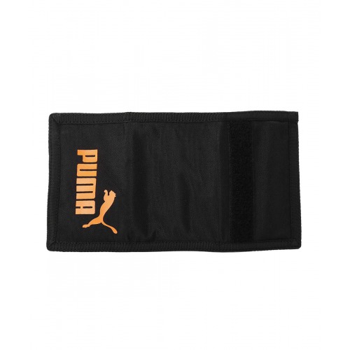 Black & Orange Polyester Unisex Wallet